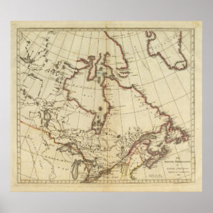 Affiche Possessions britanniques en Amérique du Nord