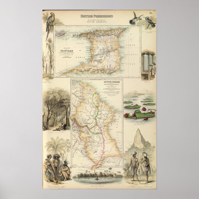 Affiche Possessions britanniques sur la côte nord-est (Devant)