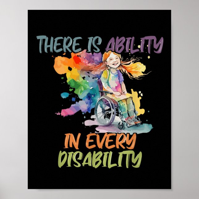 Affiche Possibilité Dans Chaque Handicap Besoins Spéciaux (Devant)