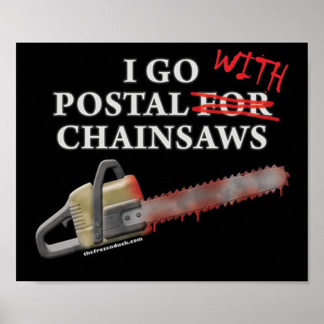 Affiche Postal Pour Chainsaws (Devant)