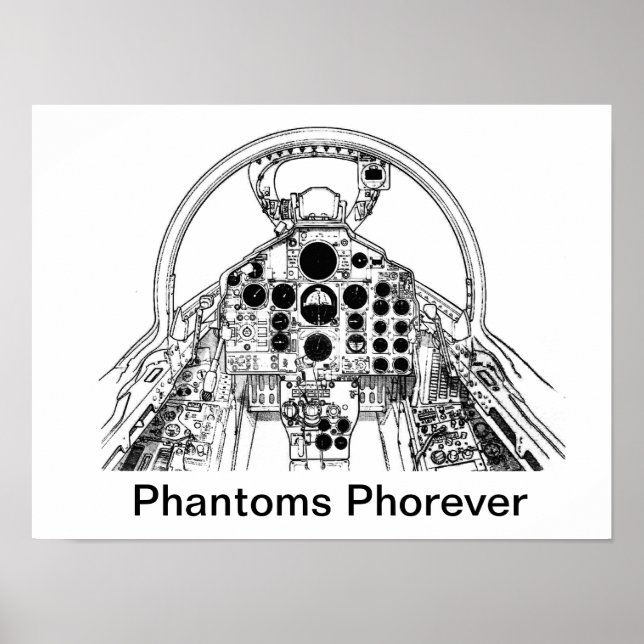 Affiche Poste de pilotage avant F-4 (Devant)