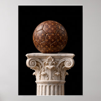 Affiche Póster Balón Vintage Clásico