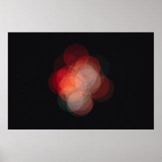 Affiche Póster con fotografía efecto bokeh