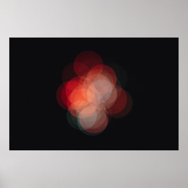 Affiche Póster con fotografía efecto bokeh (Devant)