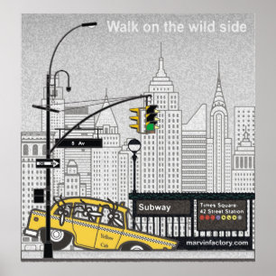 Affiche Póster de gran formato de Marvin en Nueva York.