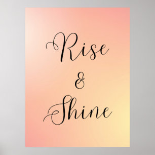 Affiche "Poster de la relève et de la brillance - Citation