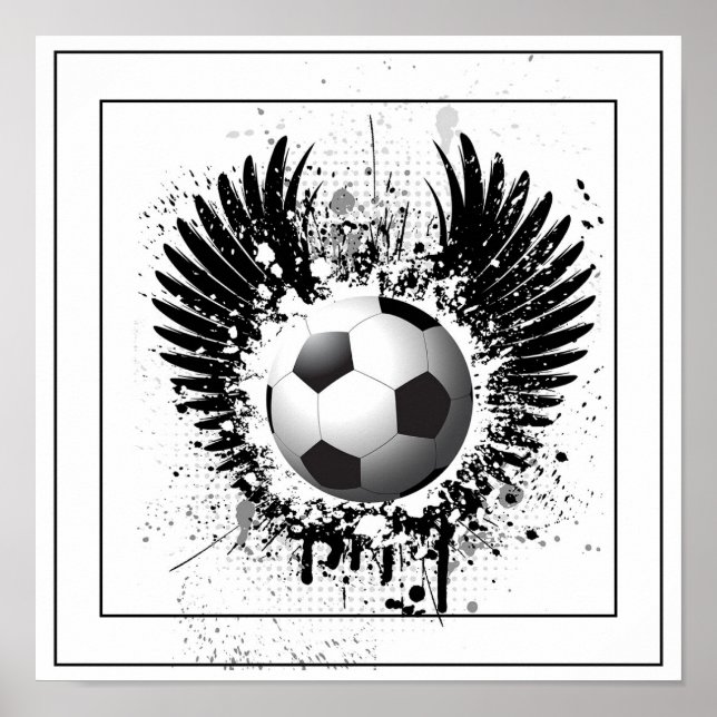 Affiche Poster-Football 12" x 12" (Devant)