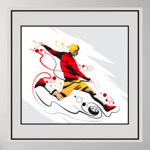 Affiche Poster-Football 24" x 24"