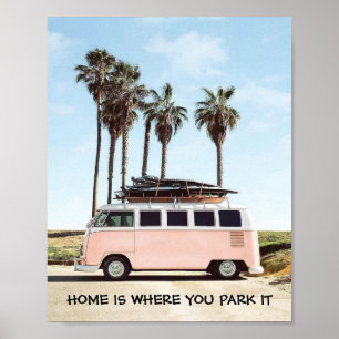 Affiche Poster- Home Is Where You Park It
