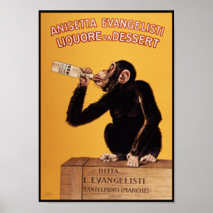 Affiche Poster/Impression : Anissetta Liquor Monkey