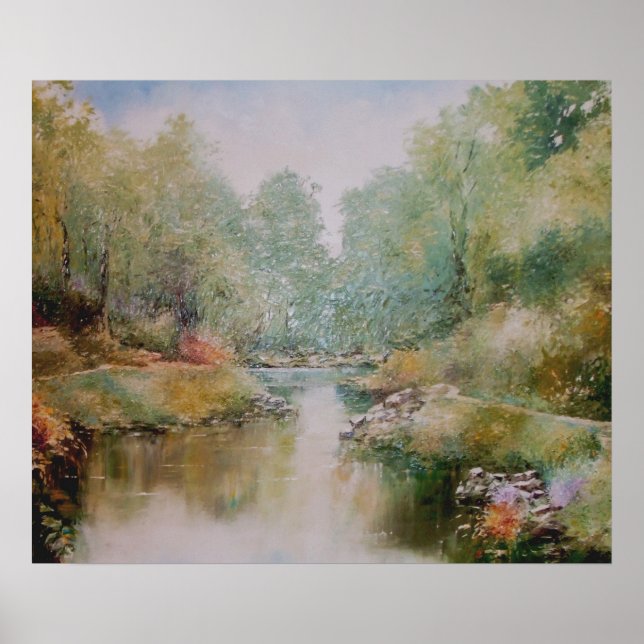 Affiche Poster/Impression de peinture de River Walk (Devant)