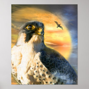 Affiche Poster/Impression Falcon Sun Art