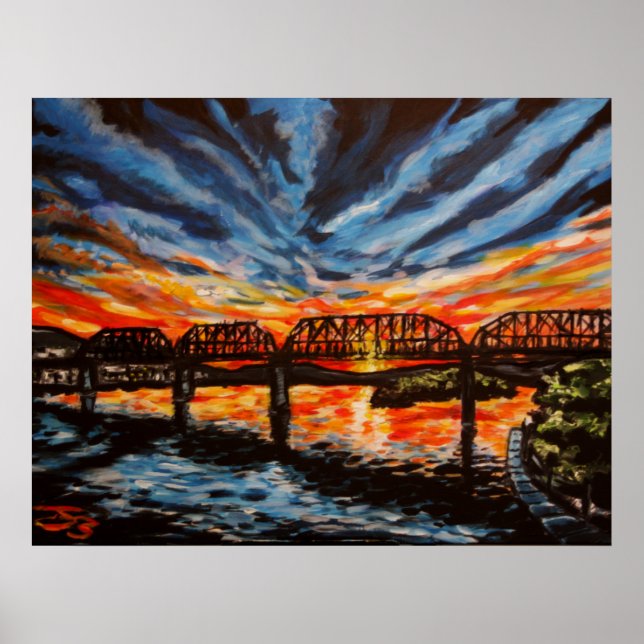 Affiche Poster/Imprimer "Chattanooga Sunrise" (Devant)
