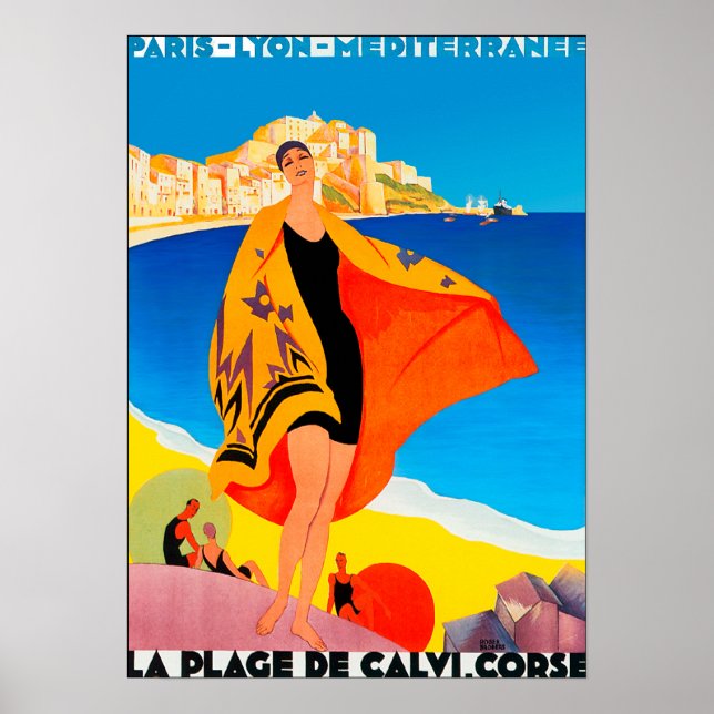 Affiche Poster/Imprimer : Côte d'Azur (Devant)