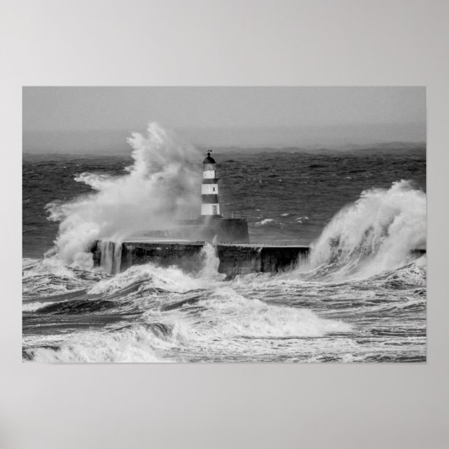 Affiche Poster/Imprimer du phare de Seaham (Devant)
