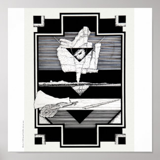 Affiche Poster/Imprimer : "Falaises/Nature Morte"