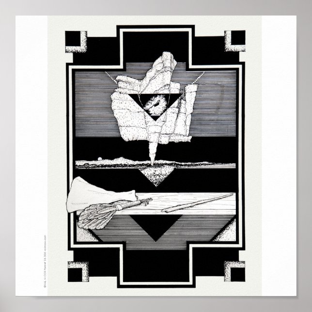 Affiche Poster/Imprimer : "Falaises/Nature Morte" (Devant)