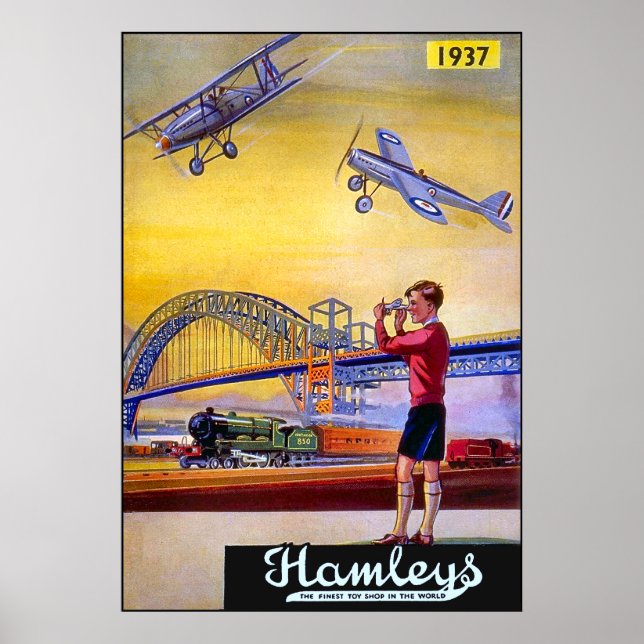 Affiche Poster/Imprimer : Hamley's Toy Airplanes (Devant)