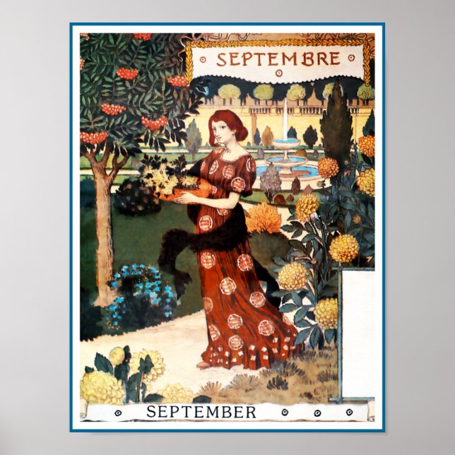 Affiche Poster/Imprimer : Mois de septembre à septembre (Devant)