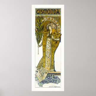 Affiche Poster/Imprimer : Mucha - Sarah Bernhardt - Gismon