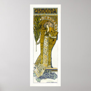 Affiche Poster/Imprimer: Mucha - Sarah Bernhardt - Gismond