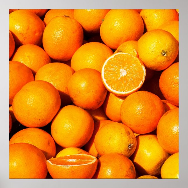 Affiche Poster/Imprimer Oranges fraîches (Devant)