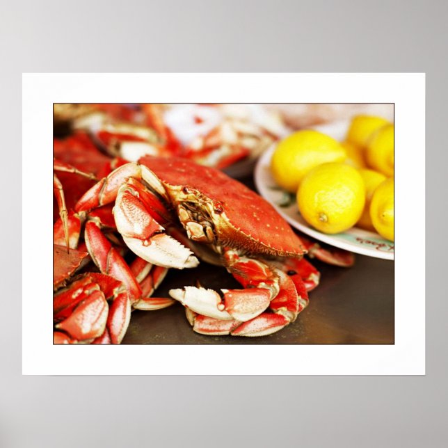 Affiche Poster/imprimer photo de crabe de fruits de mer 24 (Devant)