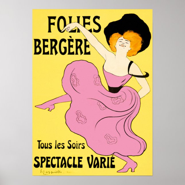 Affiche Poster/Imprimés : Folies Bergère - Leonetto Cappie (Devant)