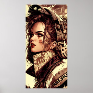 Affiche Póster Lienzo Art vintage numérique monde guerre f