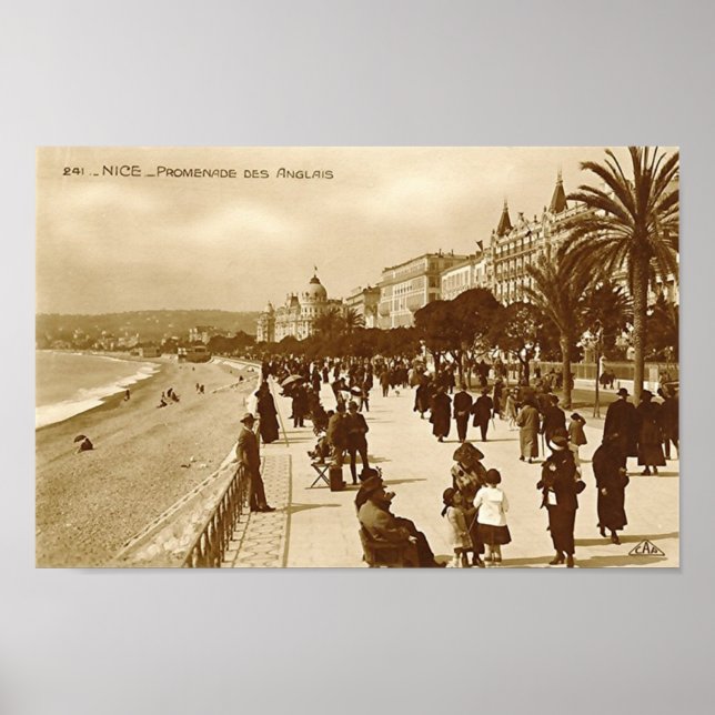 Affiche Poster, Nice, Promenade des Anglais (Devant)
