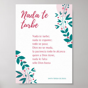 Affiche Póster oración Père Noël Teresita