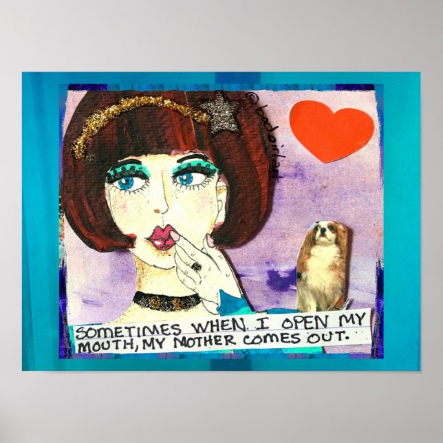 AFFICHE POSTER-PARFOIS QUAND J'OUVRE MA BOUCHE (Devant)