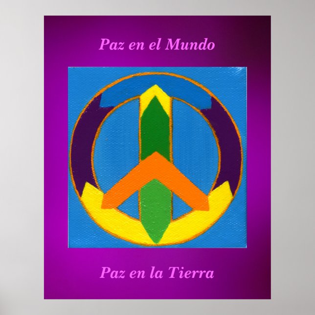 Affiche Póster - Paz en el Mundo (Devant)