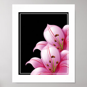 Affiche Poster-Pink Lillie