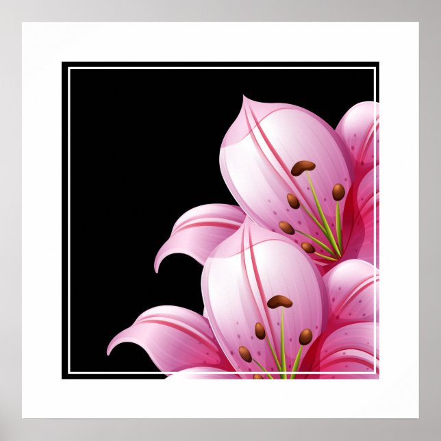 Affiche Poster-Pink Lillie (Devant)