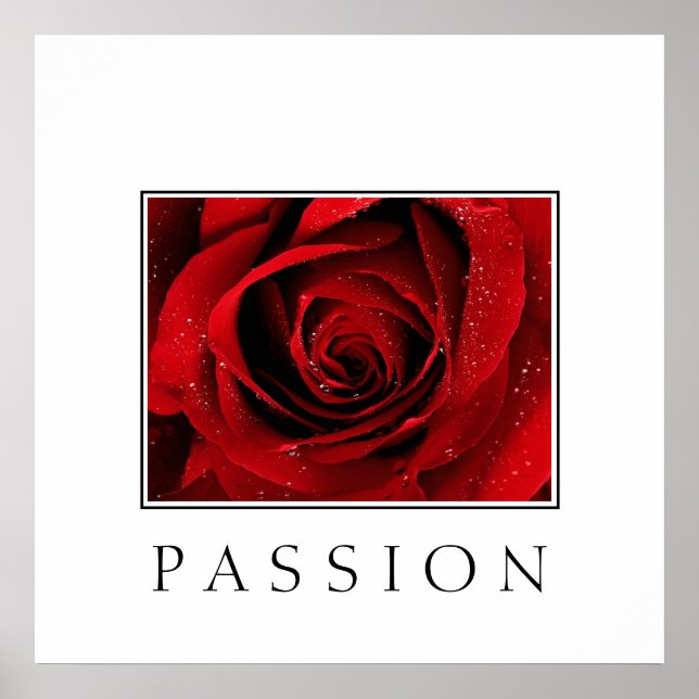 Affiche Poster-Rouge Rose-Passion (Devant)