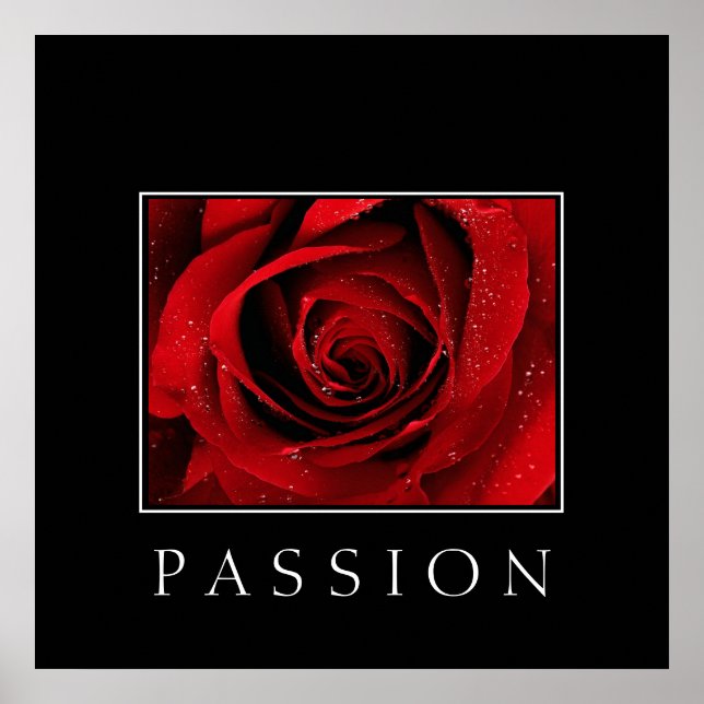 Affiche Poster-Rouge Rose-Passion (Devant)
