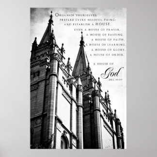 Affiche Poster-SLC LDS Temple 3
