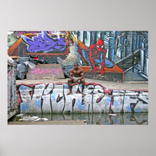 Affiche Poster, "Trou de nage urbain"