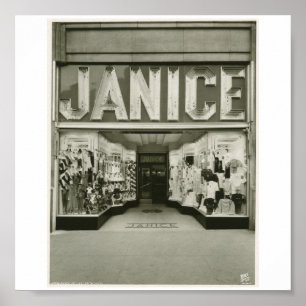 Affiche Poster-Vintage-New York Janice Store
