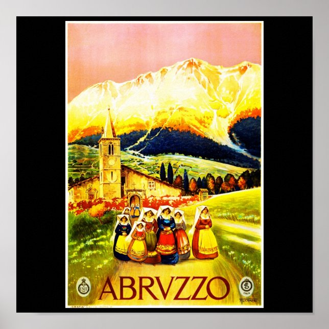 Affiche Poster-Vintage voyage-Abruzzes (Devant)