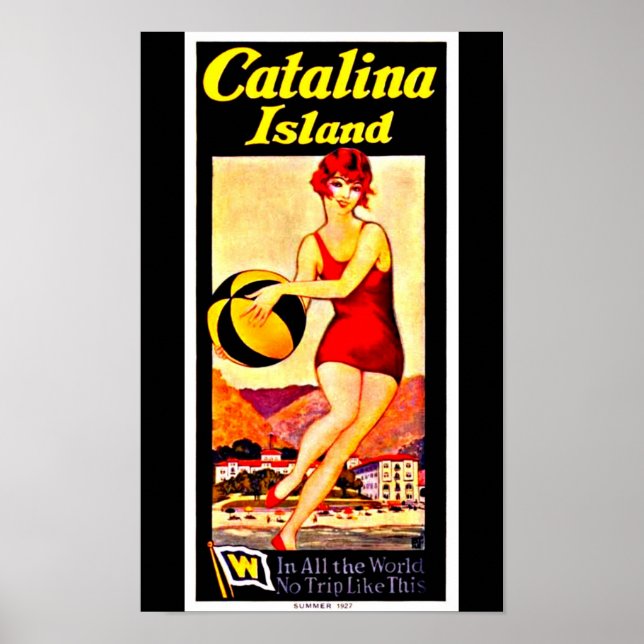 Affiche Poster-Vintage voyage Art-Catalina Island (Devant)