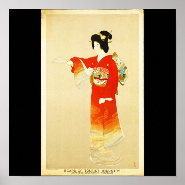 Affiche Poster-Vintage voyage-Japon (Devant)
