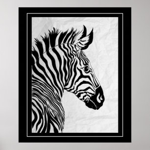 Affiche Poster-Zebra 20" x 24"