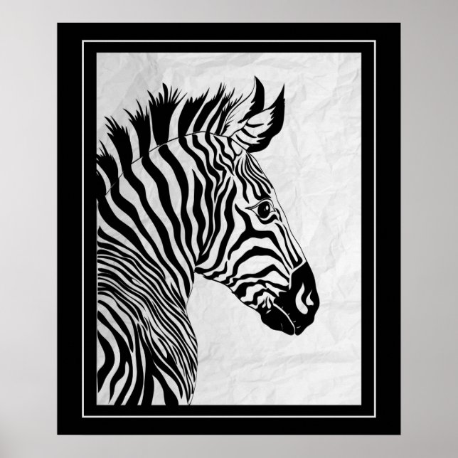 Affiche Poster-Zebra 20" x 24" (Devant)
