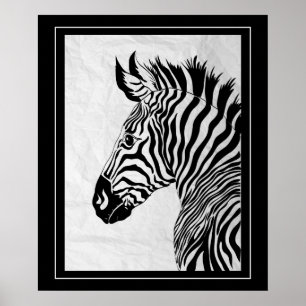 Affiche Poster-Zebra 20" x 24"