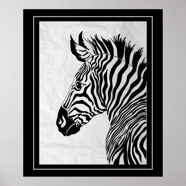 Affiche Poster-Zebra 20" x 24" (Devant)