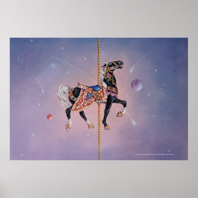 Affiche Posters, Imprimés - Petaluma Carousel Horse 2 (Devant)