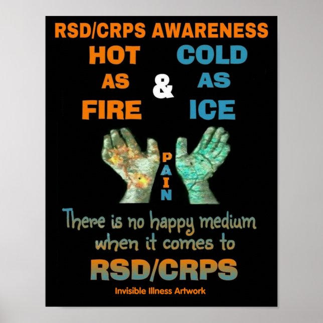 Affiche POSTERS...RSD/CRPS - chaud comme froid de feu comm (Devant)