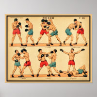 Posture et coups de boxe des années 1920